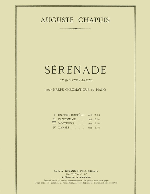 Serenade: Pantomime