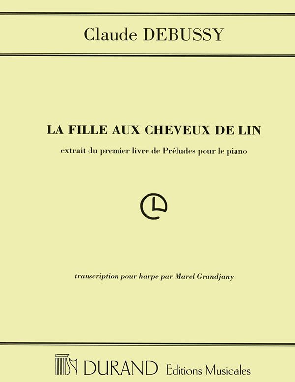 La fille aux cheveux de lin piano