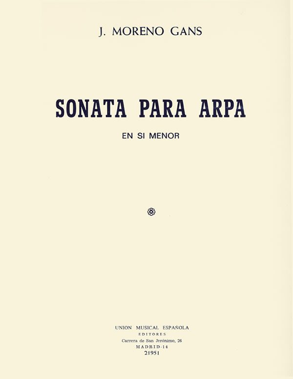 Sonata para Arpa en Si Menor