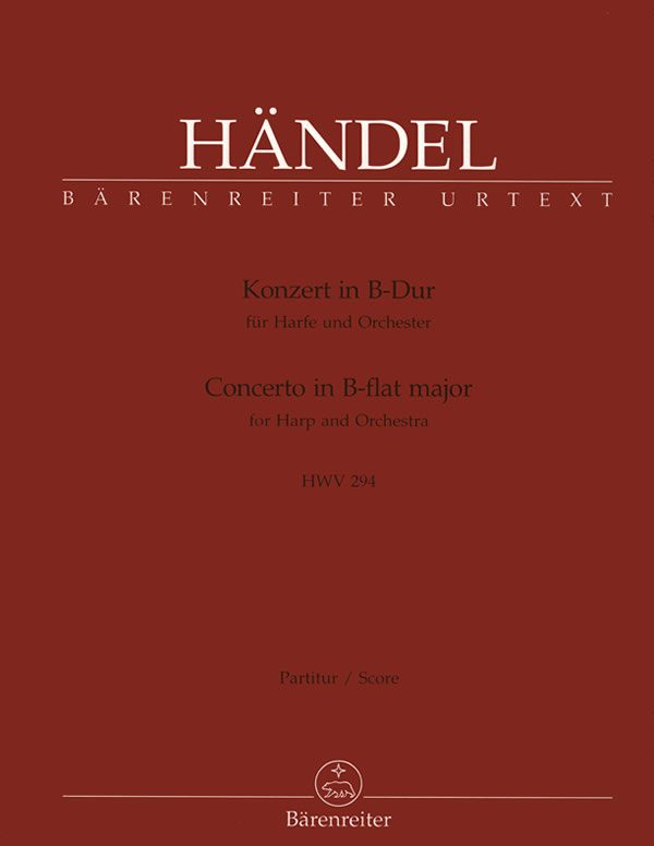Concerto in B Flat Op 4 No 6 (Score) (Bärenreiter)
