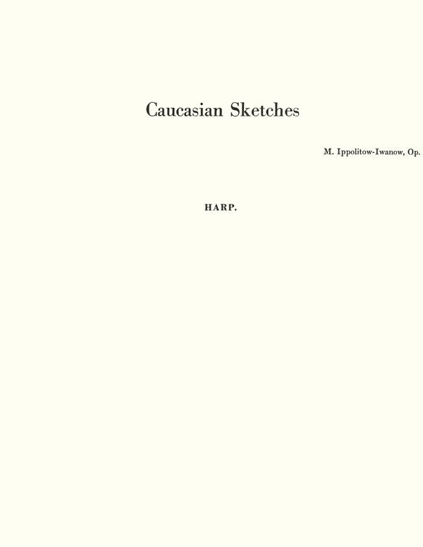 Caucasian Sketches