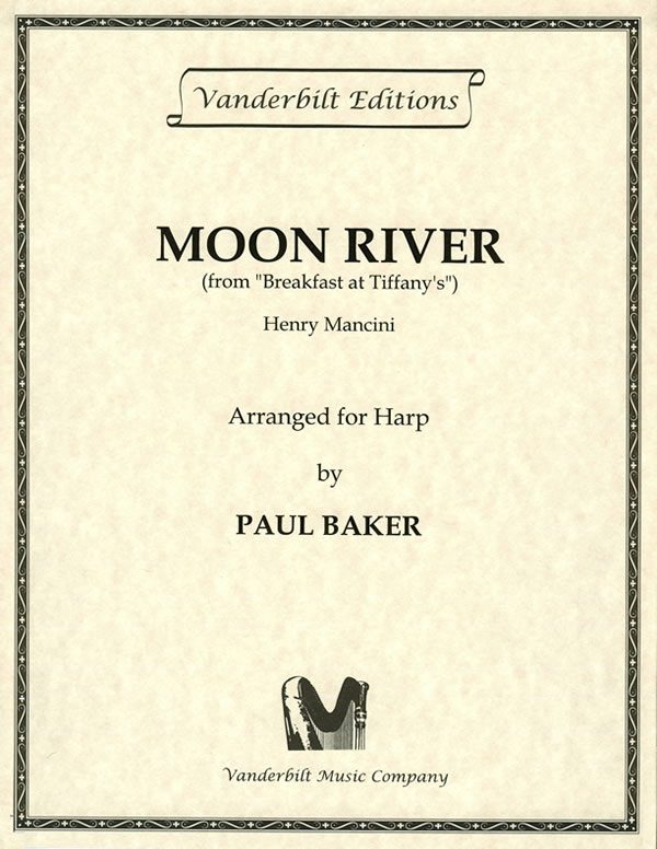 Harp Sheet Music Moon River by MANCINI, H./BAKER