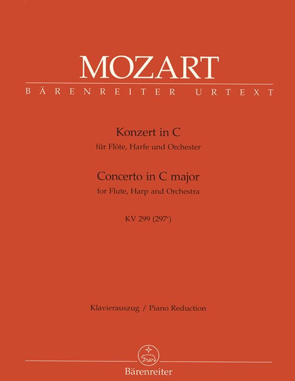 Harp Sheet Music Concerto for Flute and Harp by MOZART, W.A.