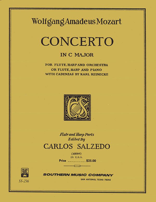 Harp Sheet Music Concerto for Flute and Harp by MOZART, W.A./SALZEDO