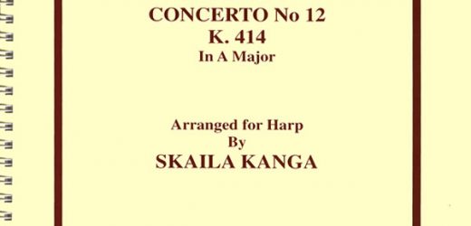 Harp Sheet Music: Piano Concerto No.12, K. 414, in A Major by