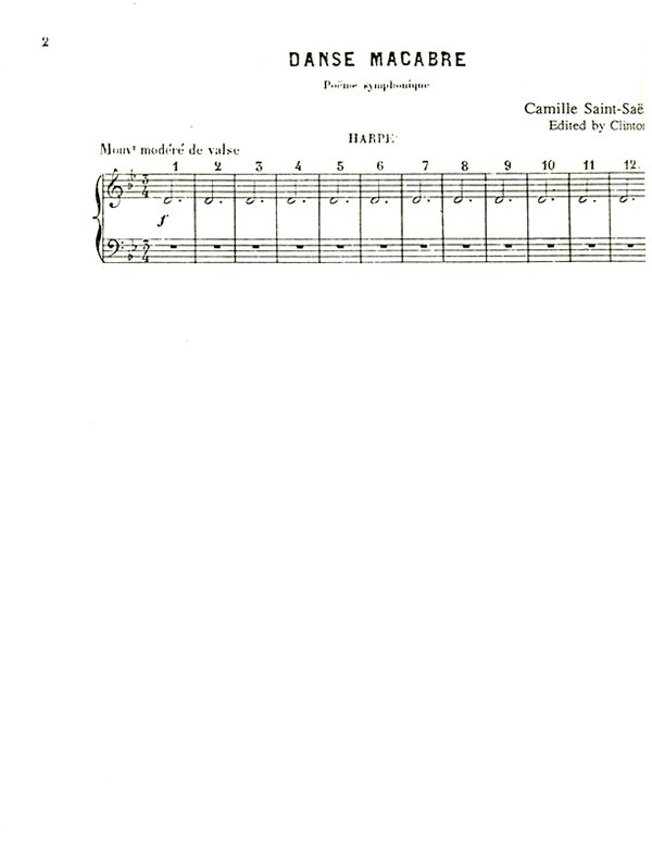Danse Macabre (harp part)