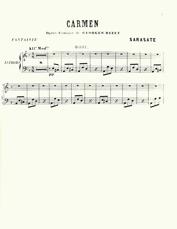 Carmen Fantasy Op. 25 (harp part)
