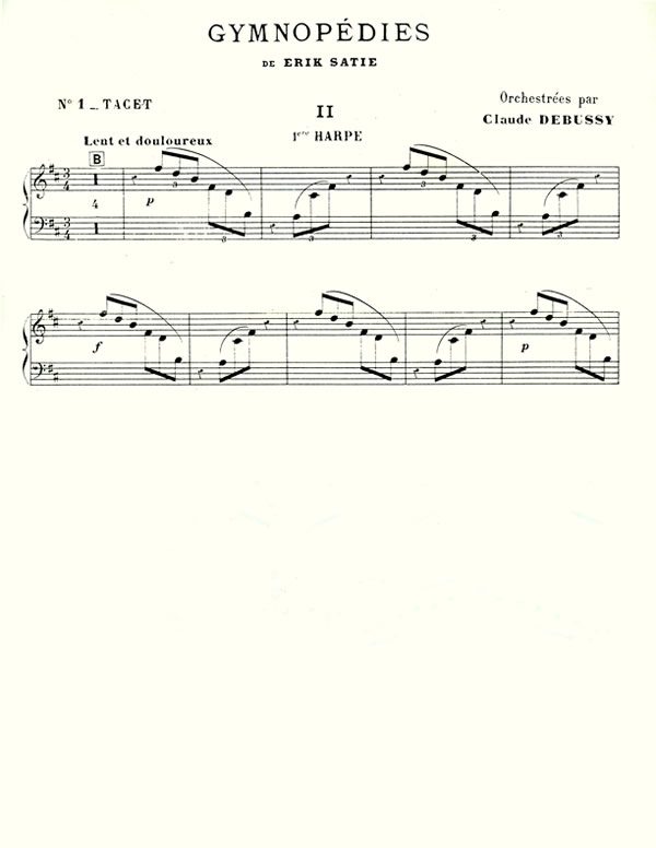 Gymnopedies (harp 1 part)