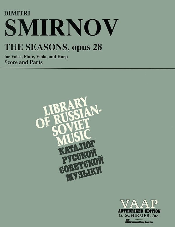 The Seasons, Op. 28 (voice, flute, viola and harp)