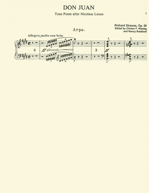 Don Juan (harp part)