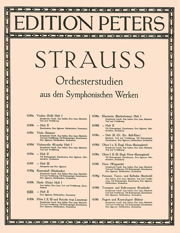 Orchesterstudien, vol. 1
