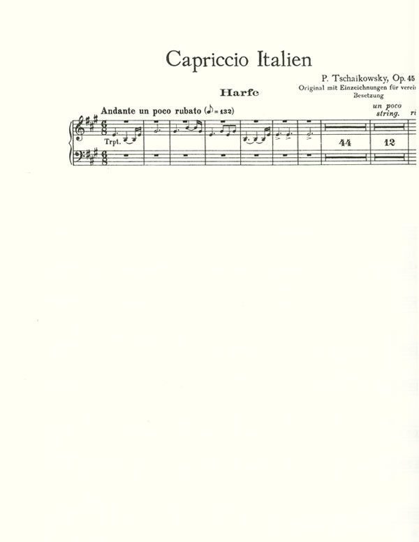 アート・デザイン・音楽 Tschaikovsky Capriccio italien op. 45 Amazon.co.jp: Tchaikovsky: Italian Capriccio, Op. 45, Serenade for