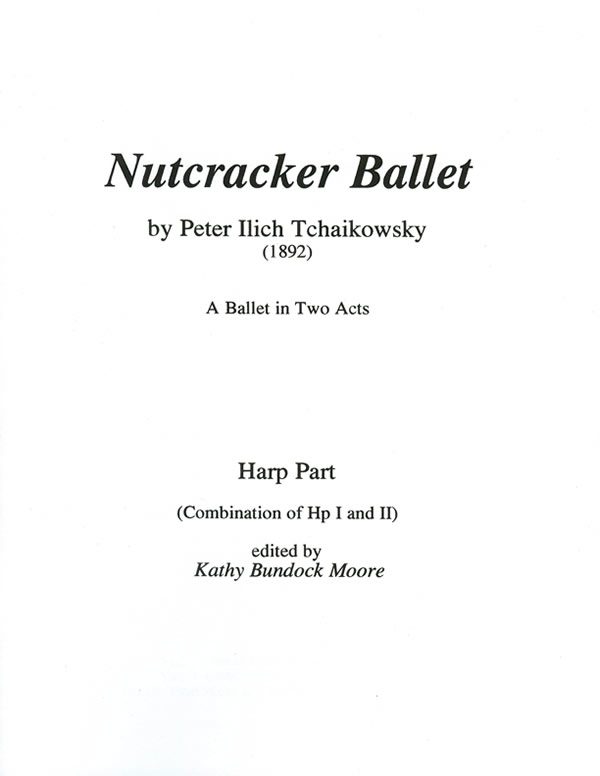 Harp Sheet Music The Nutcracker Ballet harps 1 and 2