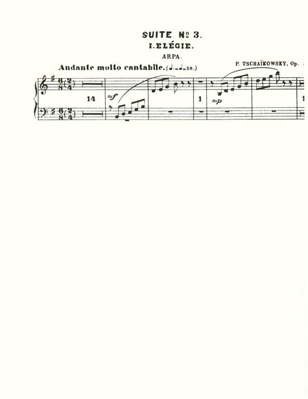 Suite No. 3, Op. 55 (harp part)