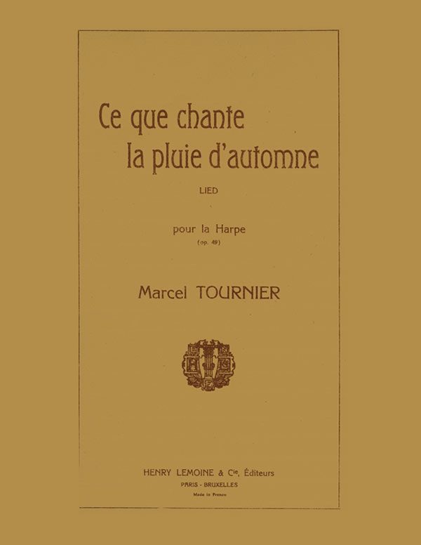 Ce Que Chante la Pluie... Op 49
