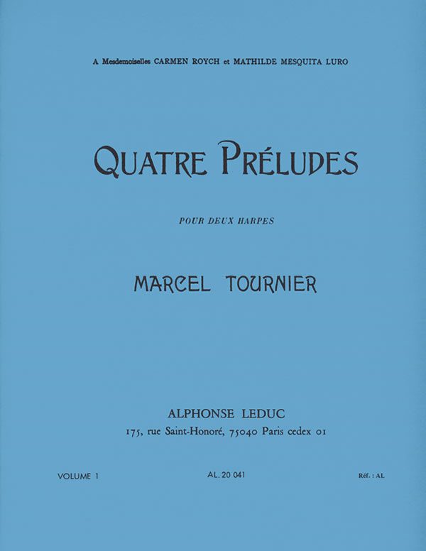 Quatre Préludes, Op. 16 Nos. 1-2 (2 harps)