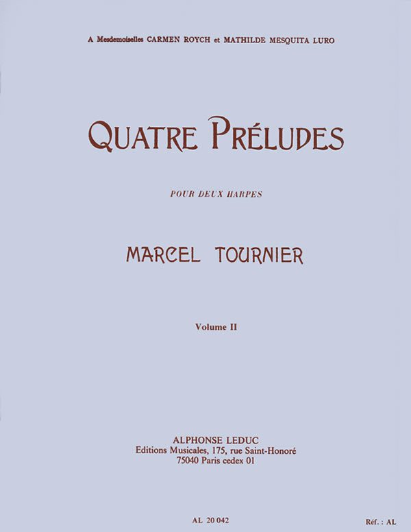 Quatre Préludes, Op. 16 Nos. 3-4 (2 harps)