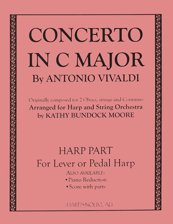 Concerto in C Major RV534 (Pedal or Lever Hp/Str Or) Hp Pt/Moore