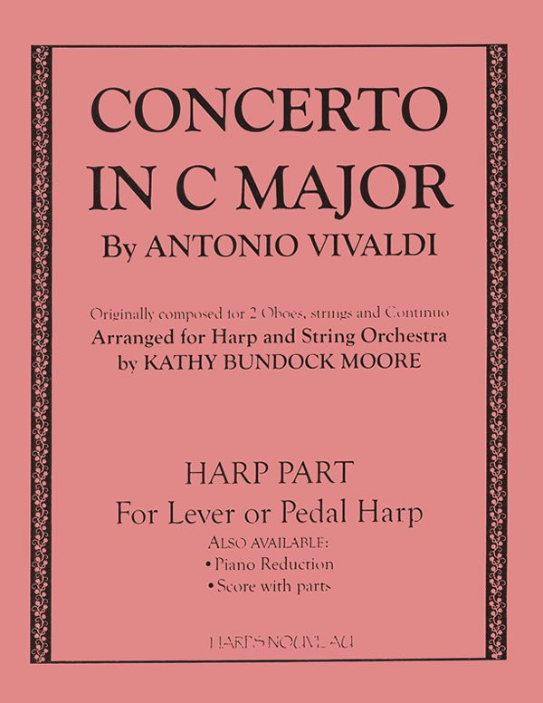Harp Sheet Music Concerto in C Major RV534 (Pedal or Lever Hp/Str Or