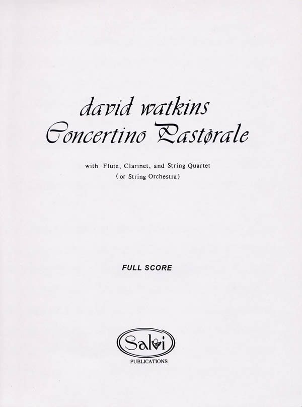 Concertino Pastorale (Score) (LHS)