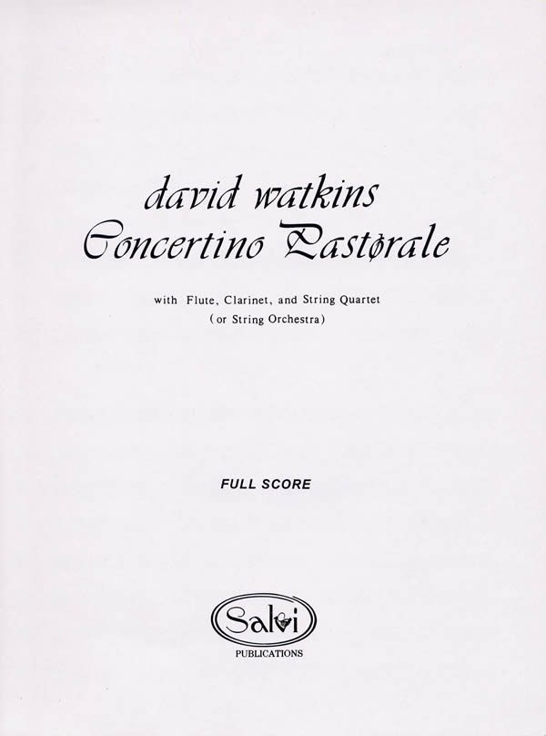 Concertino Pastorale (Score) (LHS)