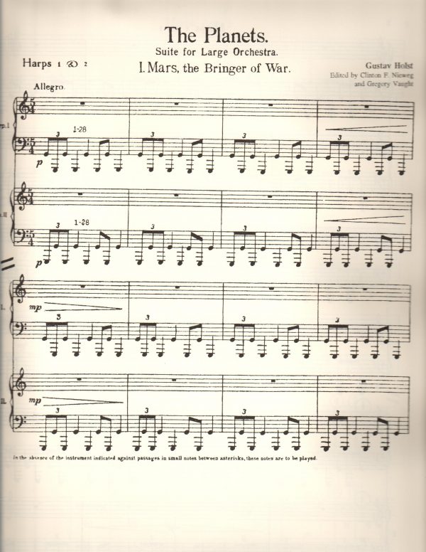 The Planets (harp part)