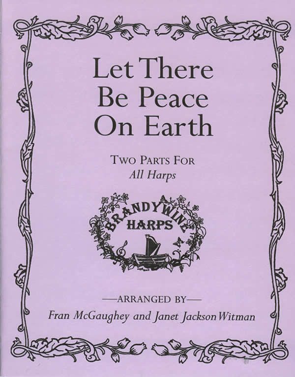 Harp Sheet Music Let There Be Peace On Earth (2 harps) by MILLER, S