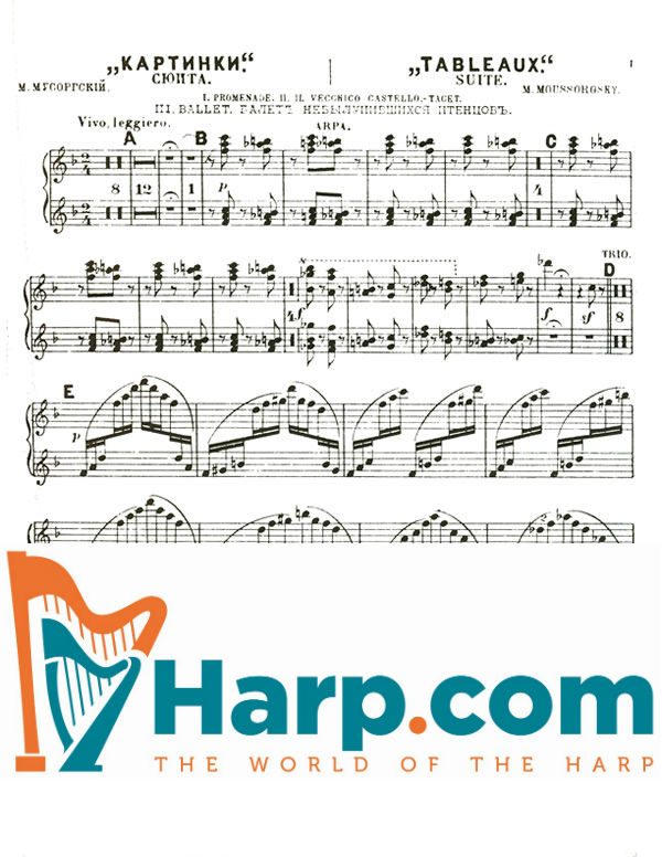 Pictures at an Exhibition (harp part)