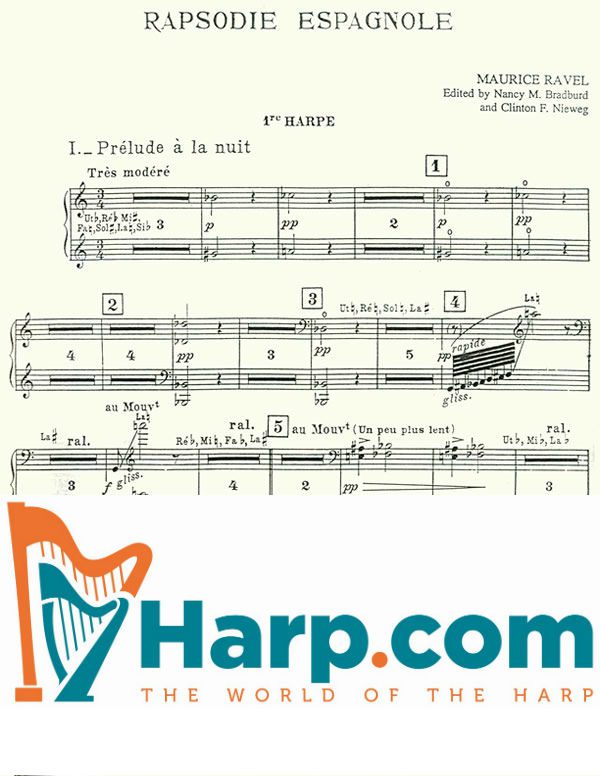 Rapsodie Espagnole (harp 1 part)