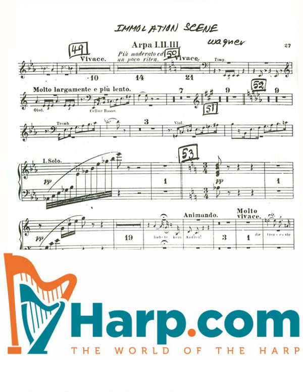 Götterdämmerung/Immolation Scene (harps 1, 2, and 3)