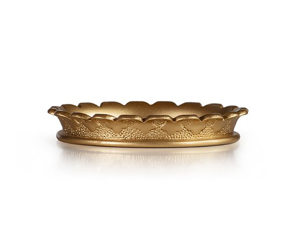 Scalloped Bronze-Finish Crown