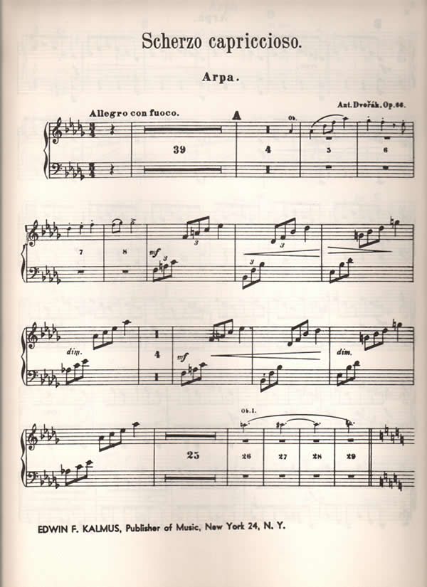 Scherzo Capriccioso (harp part)