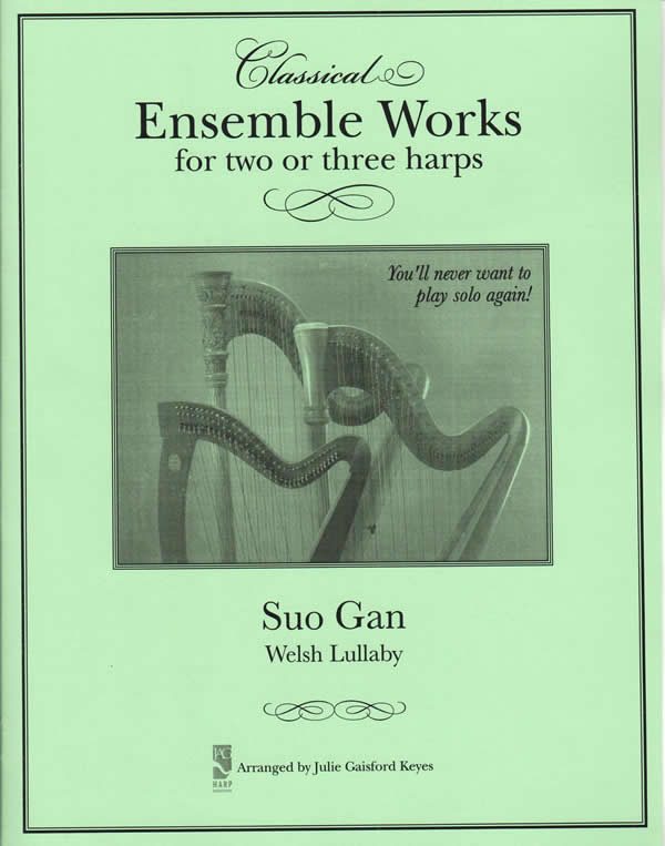 Harp Sheet Music Suo Gan (3 harps) (Keyes) by KEYES, J.