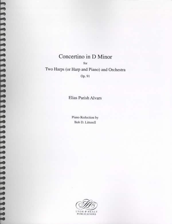 Concertino in D Minor for Two Harps, Op. 91 (LHS) (Piano Reduction)