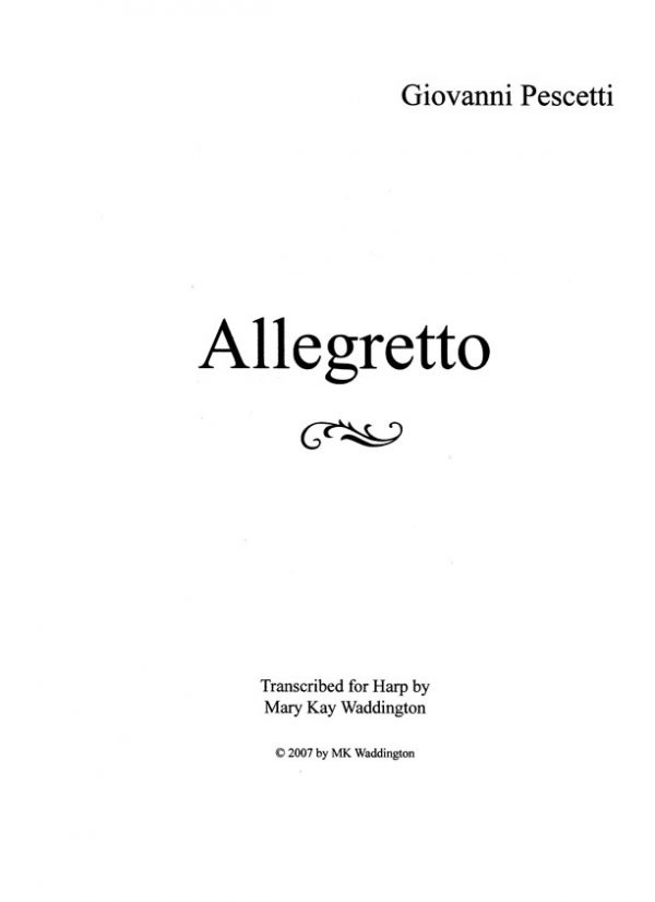 Allegretto by Pescetti