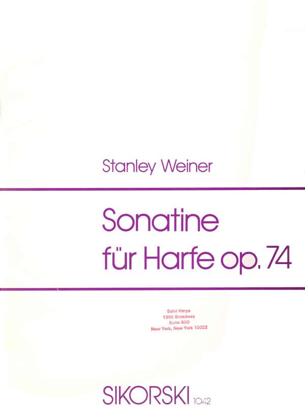 Sonatine Fur Harfe, Op. 74