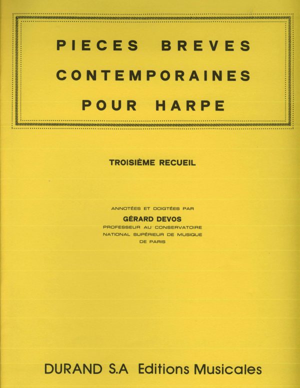 Pieces Breves Contemporaines Pour Harp - Vol. 3