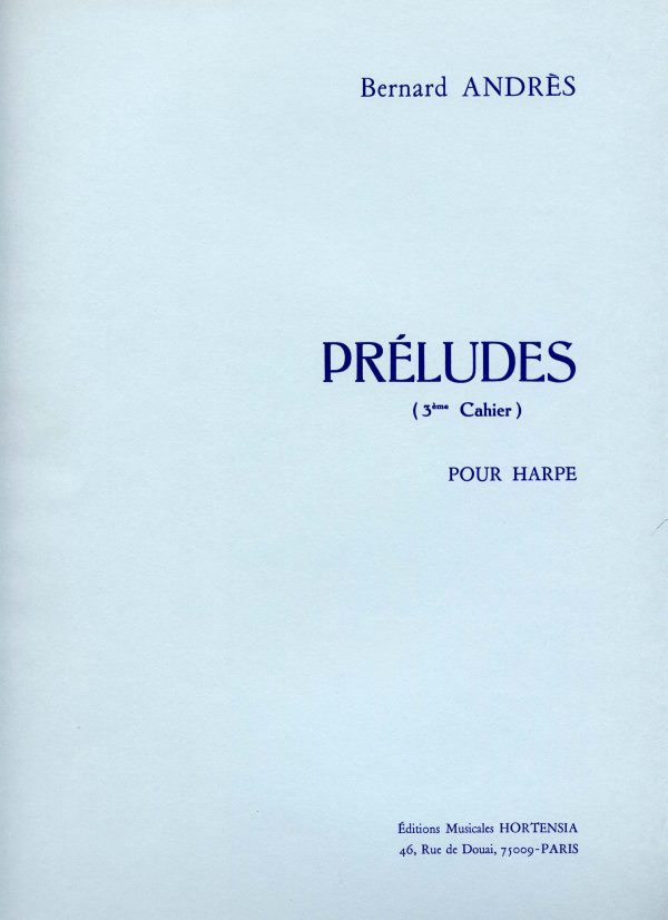 Preludes V.3, Pour Harpe Seule