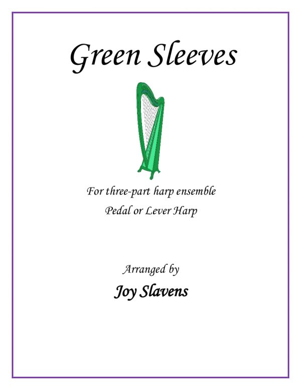 Greensleeves for Three Part Harp Ensemble