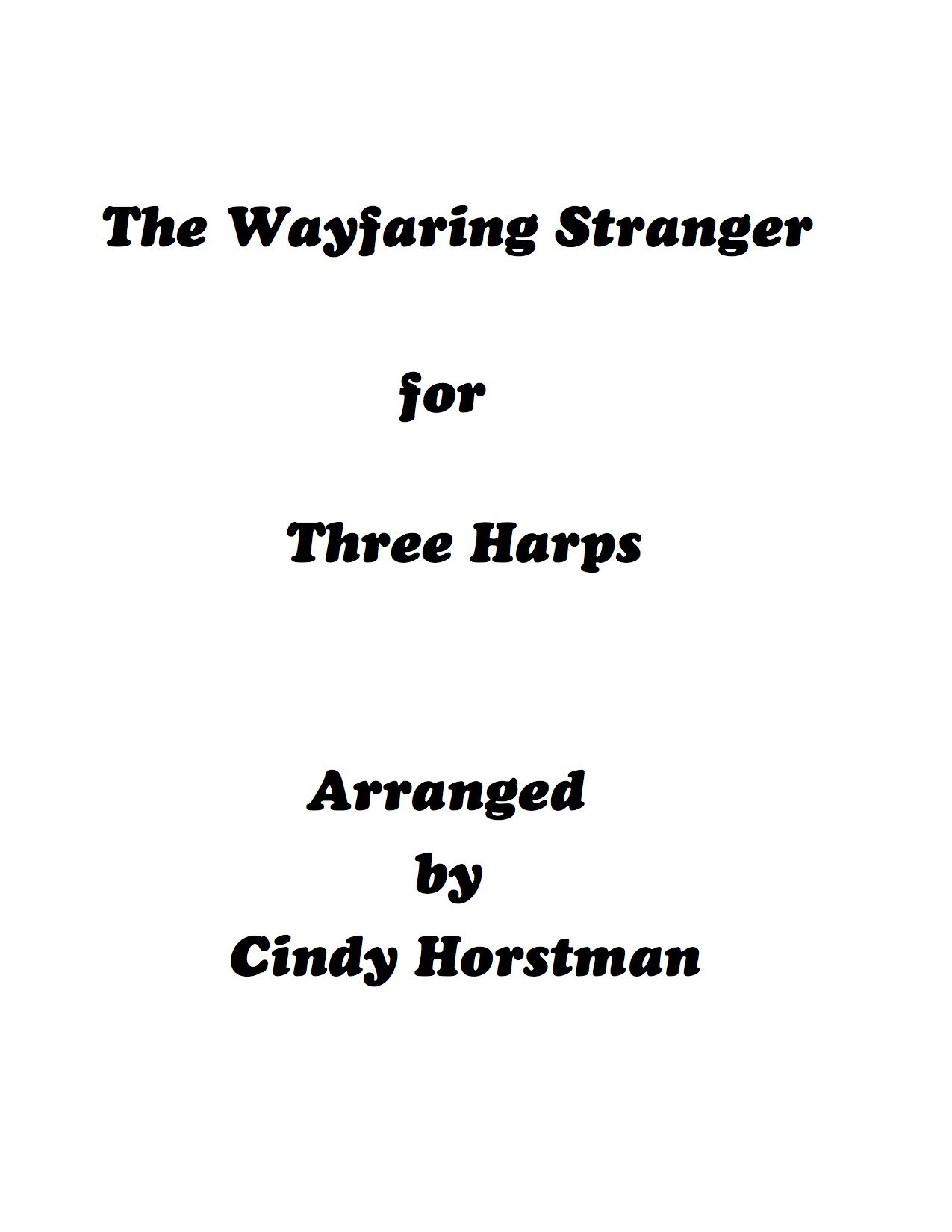 The Wayfaring Stranger for Three Harps