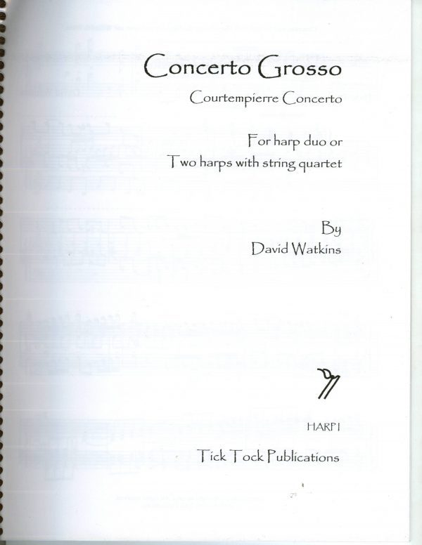 Concerto Grosso for Harp Duo or Two Harps w/ String Quartet HARP PARTS