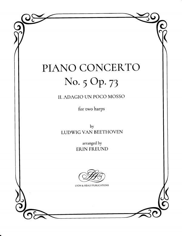 Piano Concerto, No. 5, Op. 73 - II. Adagio Un Poco Mosso for Two Harps (LHS)