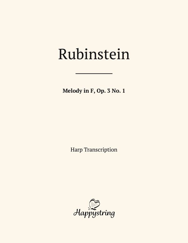 Melody in F, Op. 3, No. 1
