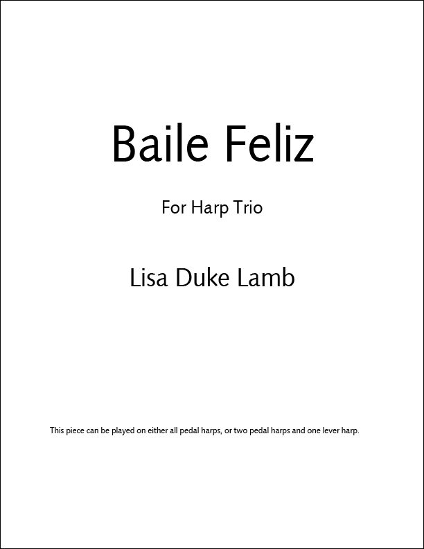 Baile Feliz &#8211; for Harp Trio