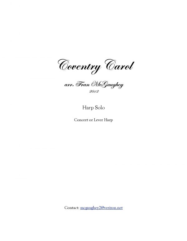 Coventry Carol - Harp Solo