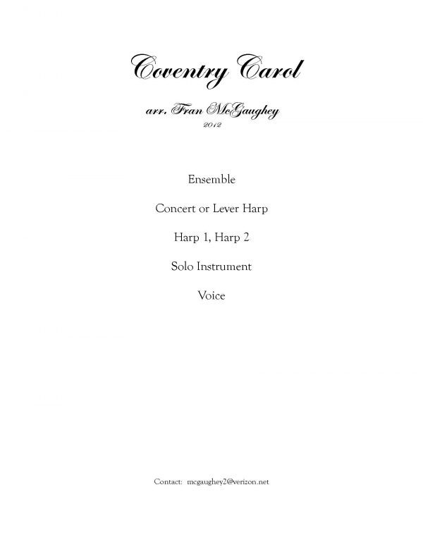 Coventry Carol Ensemble