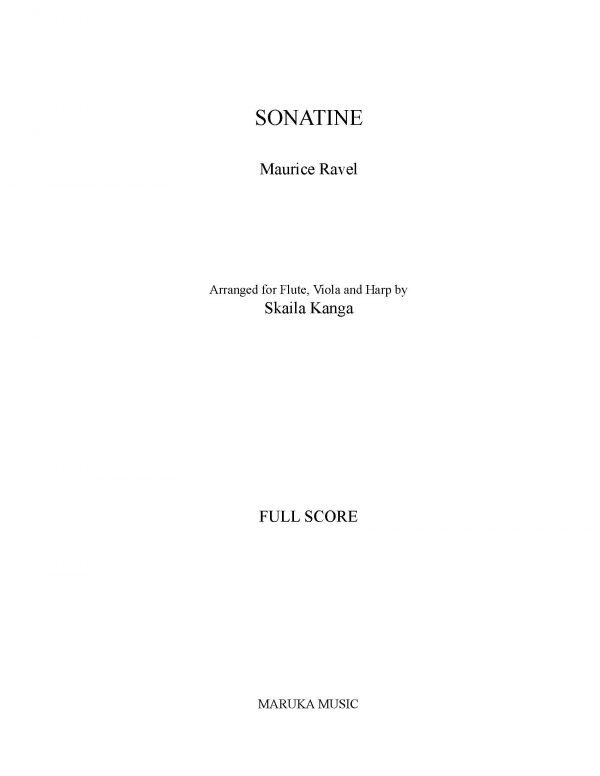 Sonatine for Flute, Viola, and Harp