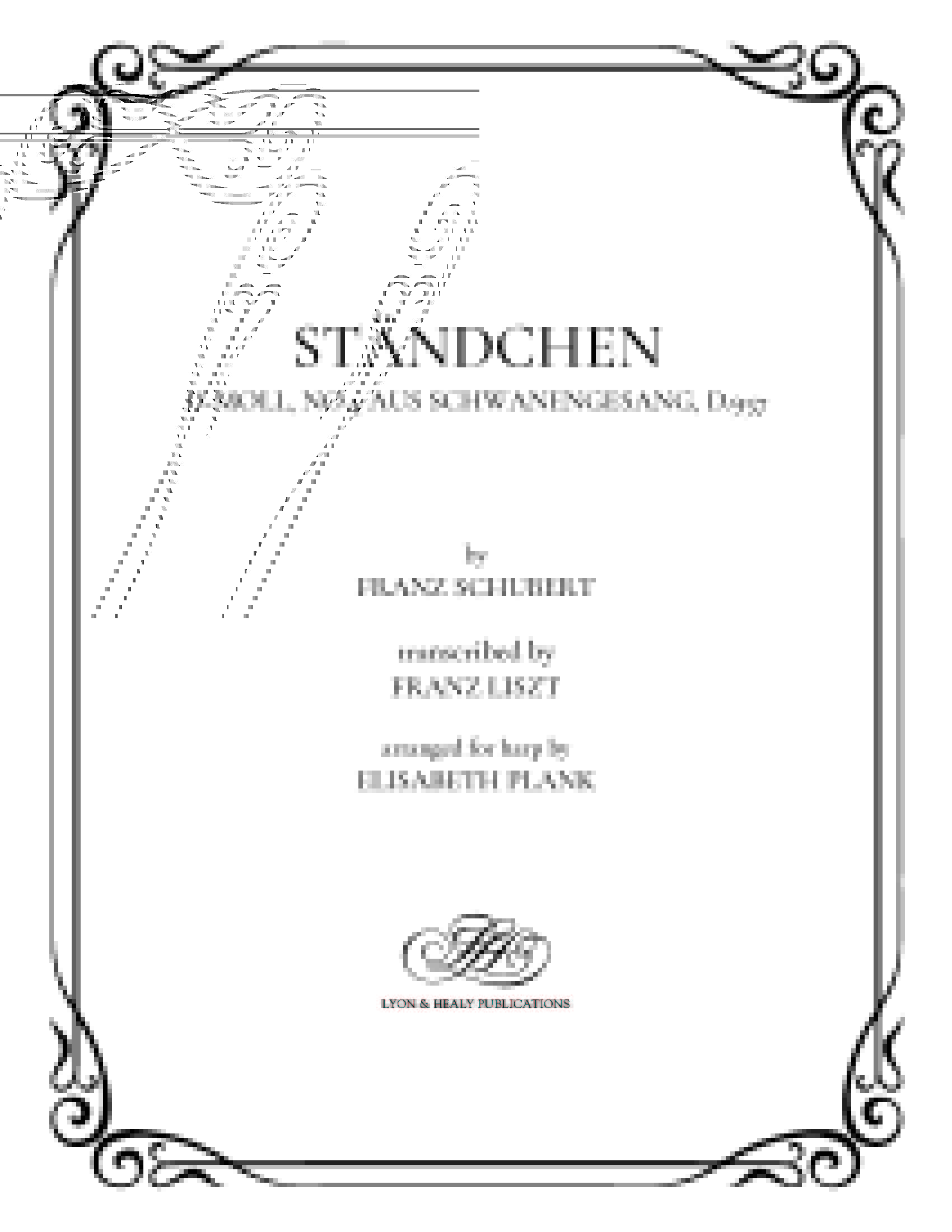 Standchen-D-Moll, Aus Schwanengesang, (LHS)
