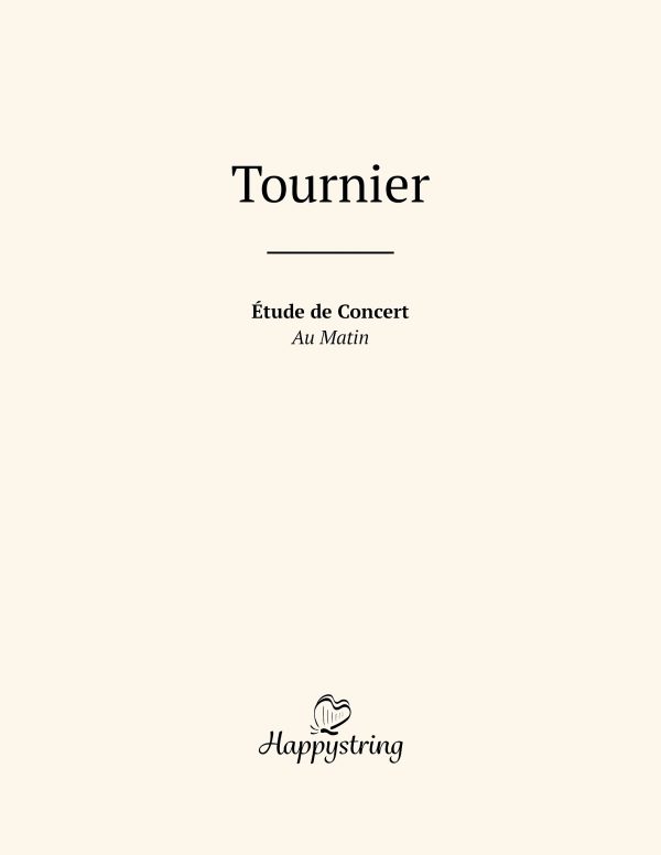Etude de Concert (Au Matin)
