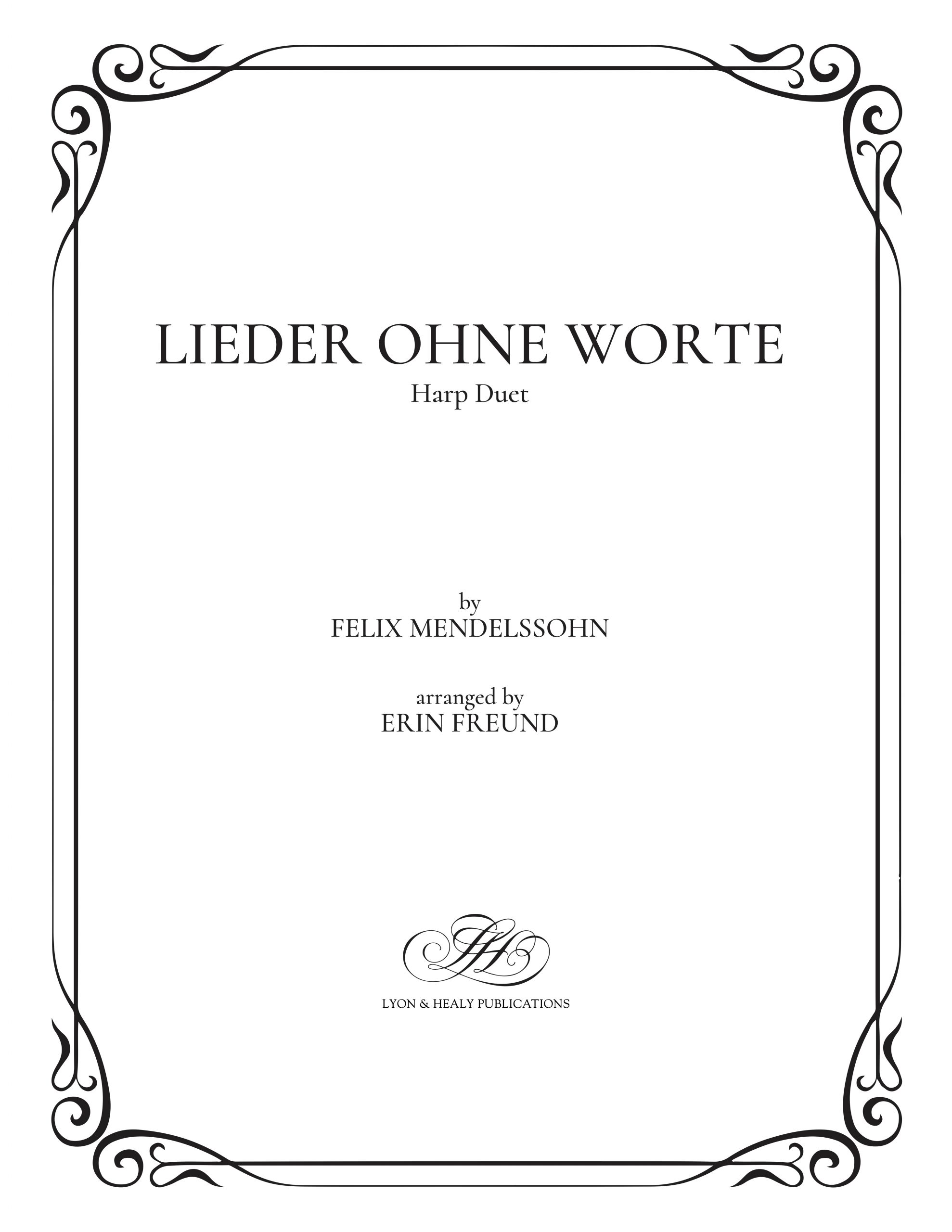 Lieder ohne Worte (Harp Duet)(LHS)
